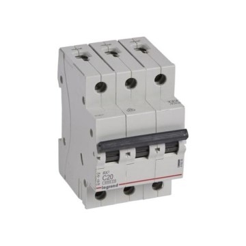 Legrand - 3 pólusú kismegszakító RX3 3P C 20A 6000A