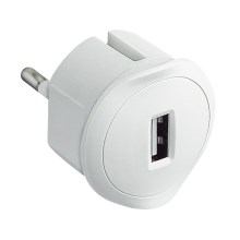 Legrand 50680 - konnektoros USB adapter 230V/1,5A fehér