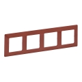 Legrand 754074 - Keret VALENA LIFE 4P kapcsolókhoz, téglavörös