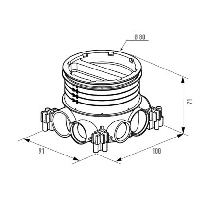 Legrand 81988 - szerelődoboz POP-UP talajba/betonba