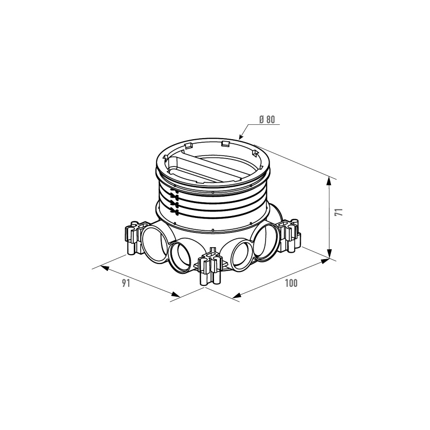 Legrand 81988 - szerelődoboz POP-UP talajba/betonba