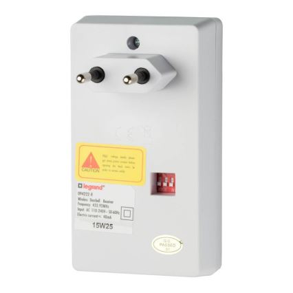 Legrand 94222 - vezeték nélküli csengő ELIOT 230V fehér