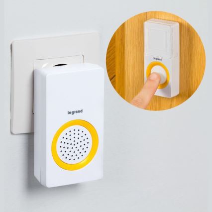 Legrand 94222 - vezeték nélküli csengő ELIOT 230V fehér