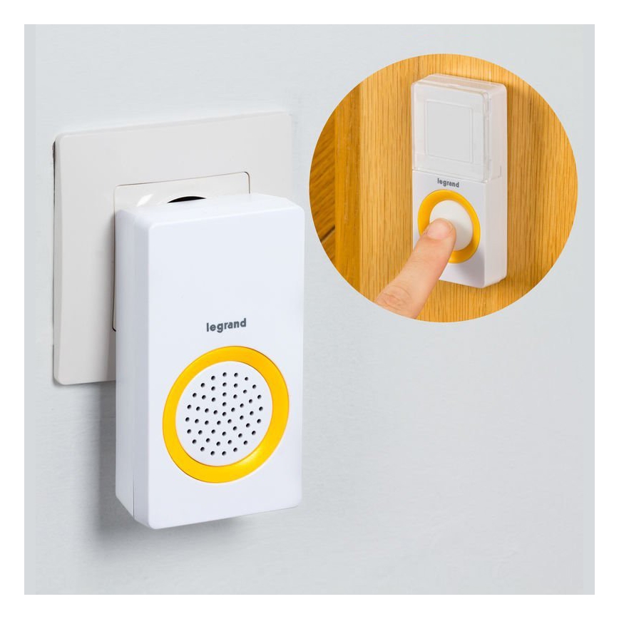 Legrand 94222 - vezeték nélküli csengő ELIOT 230V fehér