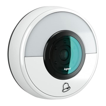 Legrand 94230 - vezeték nélküli csengő + WIFI kamera ELIOT fehér
