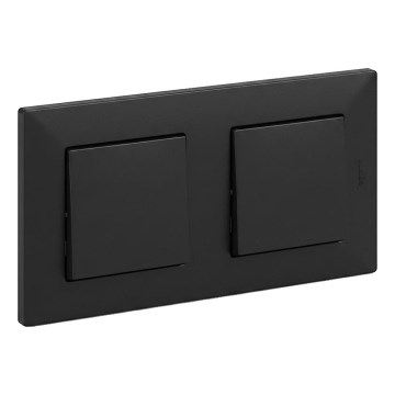 Legrand - Dupla egypólusú kapcsoló č. 1 NILOE STEP fekete