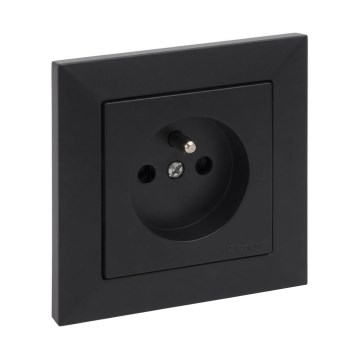 Legrand - Fali aljzat kerettel SUNO 250V fekete