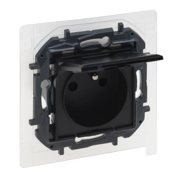 Legrand - Keret nélküli kültéri aljzat 250V/16A NILOE STEP IP44 fekete