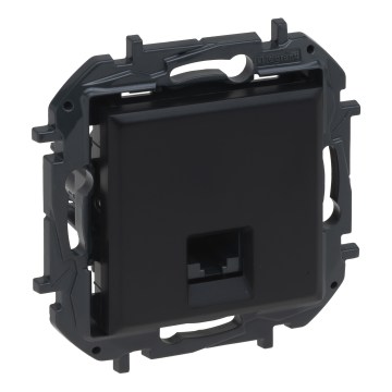 Legrand - keret nélküli RJ45 Ethernet aljzat NILOE STEP fekete
