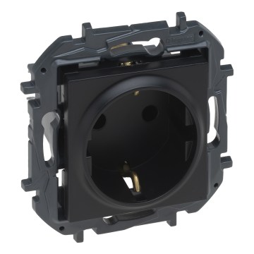 Legrand - Keret nélküli SCHUKO fali aljzat 250V/16A NILOE STEP fekete