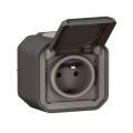 Legrand - Kültéri dugalj 250 V/16 A PLEXO IP55 antracit