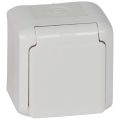 Legrand - Kültéri fali aljzat 250V/16A FORIX IP44 fehér
