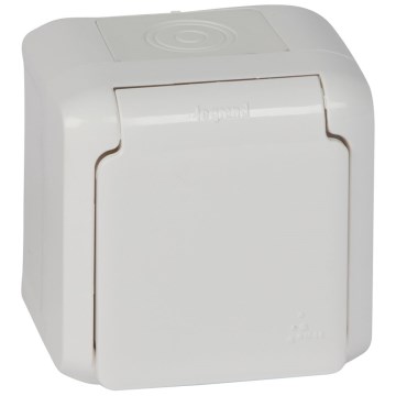 Legrand - Kültéri fali aljzat 250V/16A FORIX IP44 fehér