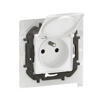 Legrand - Kültéri háztartási konnektor keret nélkül 250V/16A NILOE IP44 fehér