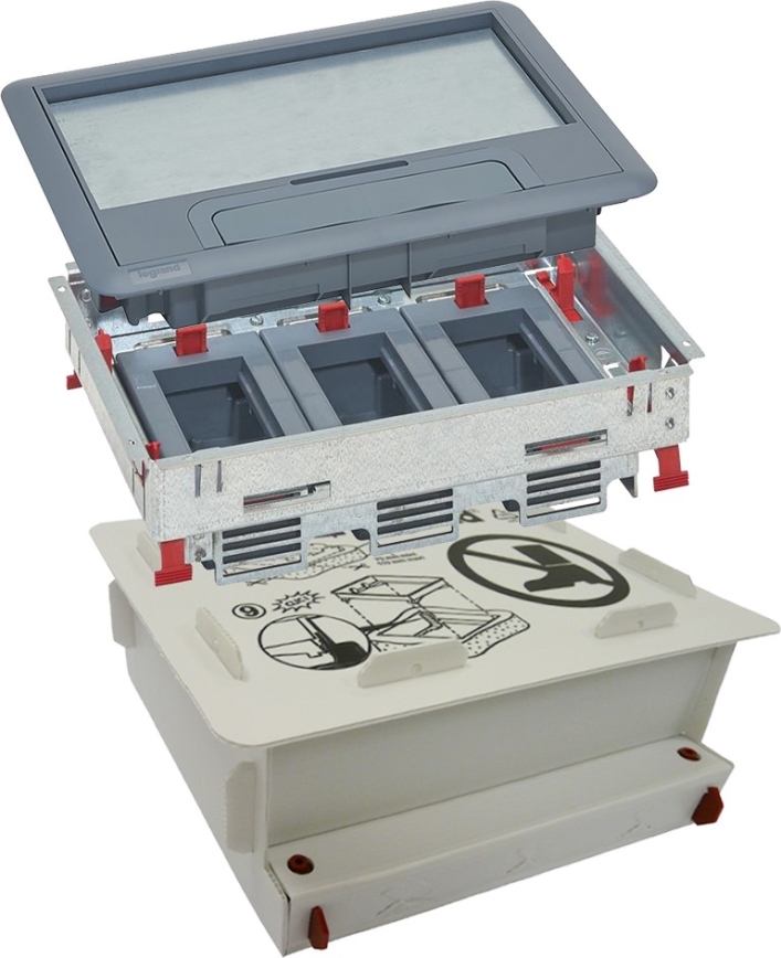 LEGRAND - Padlódoboz betonhoz 12 modul (6 eszköz 45x45)