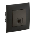 Legrand - RJ45 Ethernet aljzat NILOE kerettel, fekete