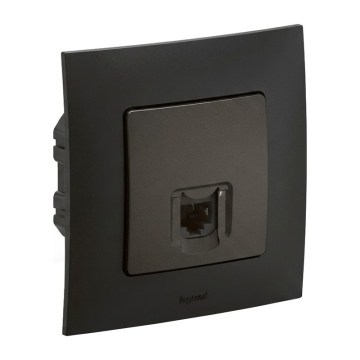 Legrand - RJ45 Ethernet aljzat NILOE kerettel, fekete