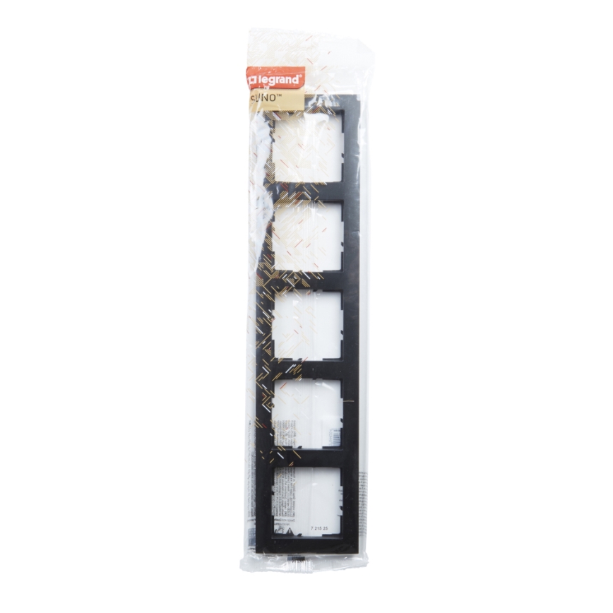 Legrand - SUNO 5-modulos keret, fekete