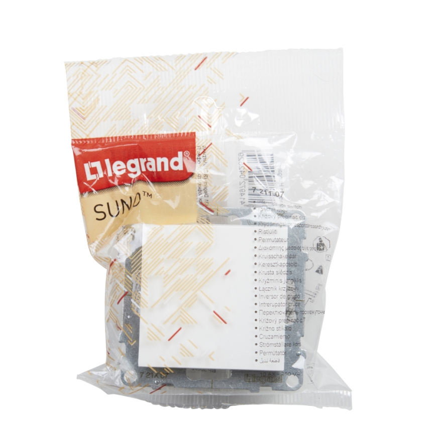 Legrand - SUNO keret nélküli egyszeres kapcsoló 1/0, fehér