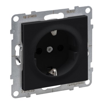 Legrand - SUNO SCHUKO fali aljzat 250V/16A fekete