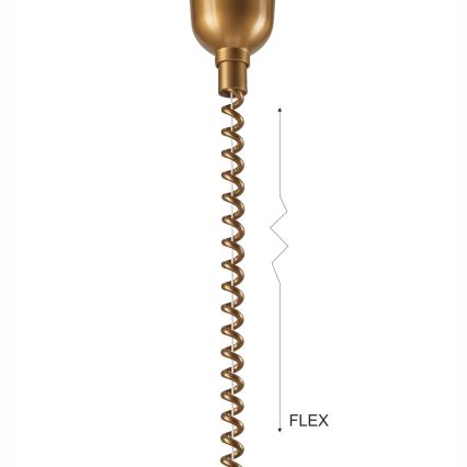 Lehúzható lámpa CHIARA 1xE27/60W/230V sötétbarna/cseresznye