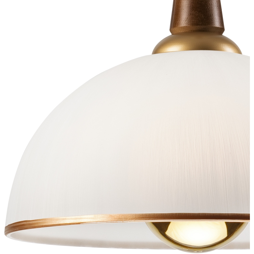 Behúzható csillár CHIARA 1xE27/60W/230V barna/bükk