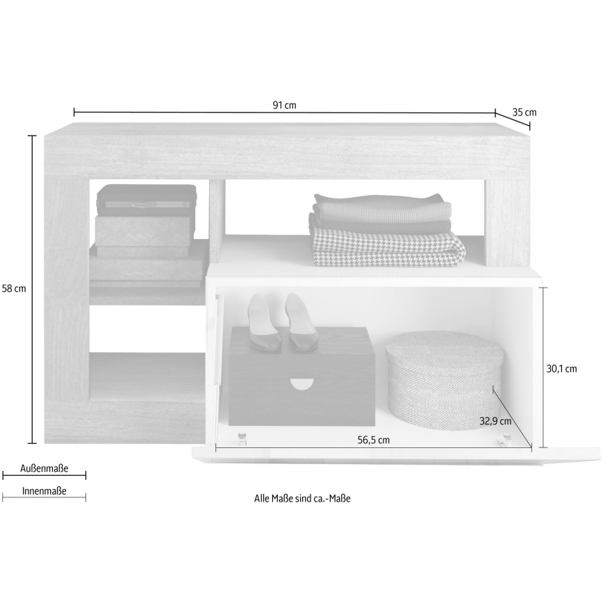 LENOR pad 91x209 cm fehér/barna