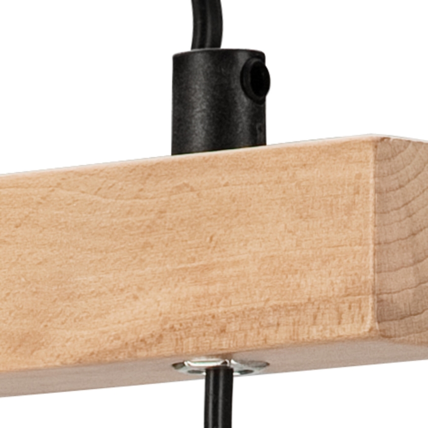 Asztali lámpa LEON 1xE27/60W/230V bükk