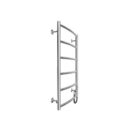 Létras fűtött törölközőtartó CLASSIC 100W/230V 81x53cm rozsdamentes/fényezett króm jobb