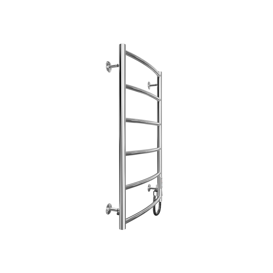 Létras fűtött törölközőtartó CLASSIC 100W/230V 81x53cm rozsdamentes/fényezett króm jobb