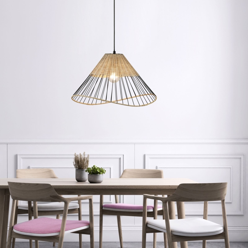 Leuchten Direkt 11153-79 - Csillár zsinóron REED 1xE27/60W/230V