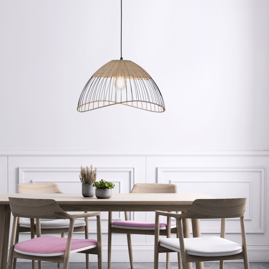 Leuchten Direkt 11154-79 - Csillár zsinóron REED 1xE27/60W/230V