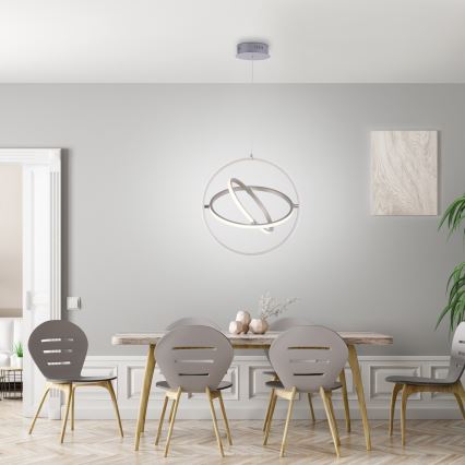 Leuchten Direkt 11260-55 - LED Szabályozható csillár zsinóron JELLA 3xLED/28W/230V