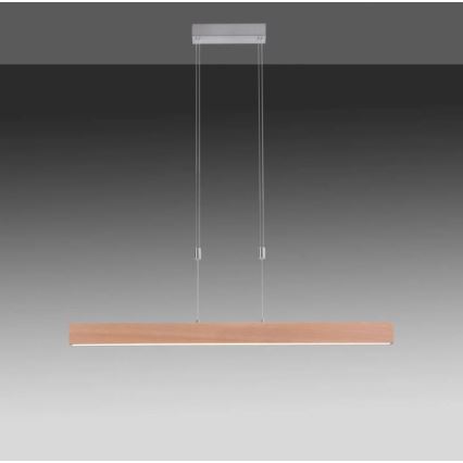 Leuchten Direkt 11420-78 - LED csillár kábelen AMANDA LED/30W/230V 2700-5000K 110 cm barna