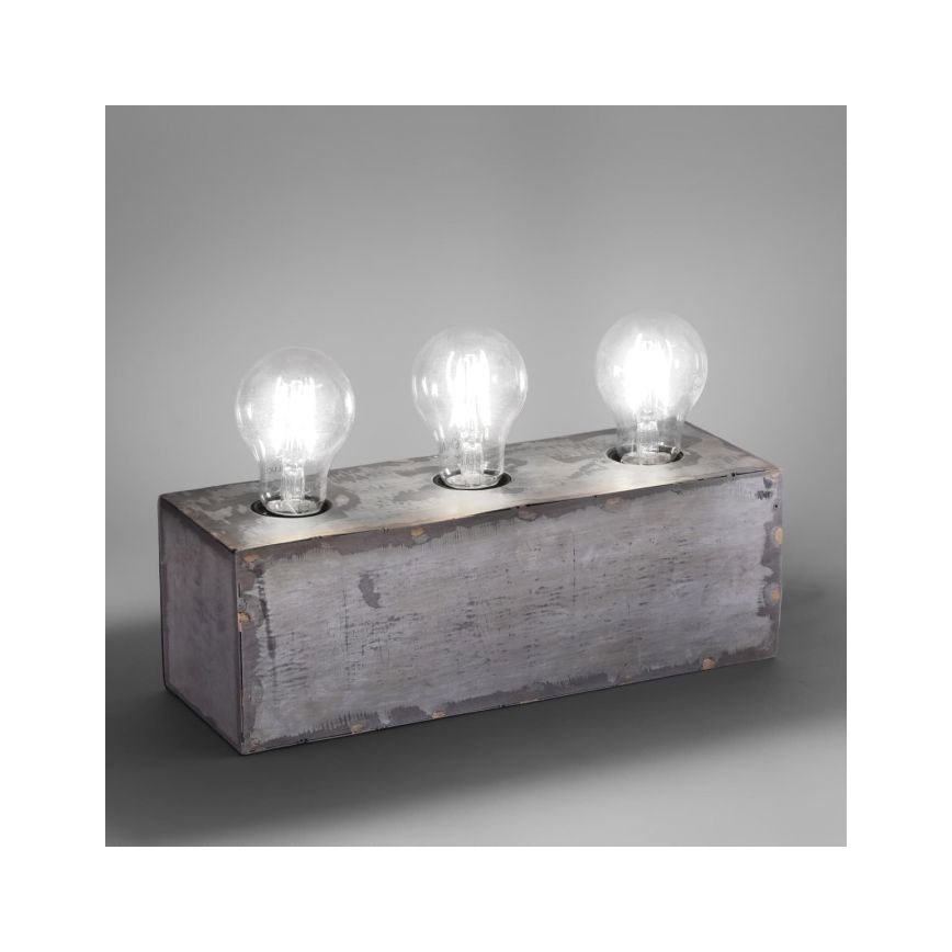 Leuchten Direkt 11498-77 - Asztali lámpa SAMIA 3xE27/25W/230V