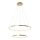Leuchten Direkt 11525-12 -LED Csillár zsinóron CIRCLE LED/18,5W/230V + LED/23,5W