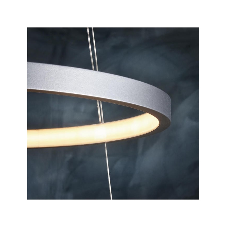 Leuchten Direkt 11525-21 - LED Csillár zsinóron CIRCLE 1xLED/15W/230V + LED/25W