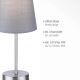 Leuchten Direkt 11680-15 - Asztali lámpa HEINRICH 1xE14/40W/230V szürke