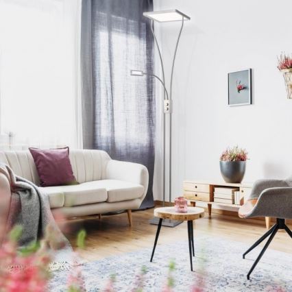 Leuchten Direkt 11722-55 - Fényerőszabályozható LED-lámpa MARIAN LED/33,5W/230V + LED/3,6W