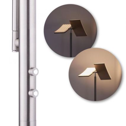 Leuchten Direkt 11725-55 - LED Dimmelhető érintős állólámpa RUBEN 2xLED/11W/230V + LED/4W