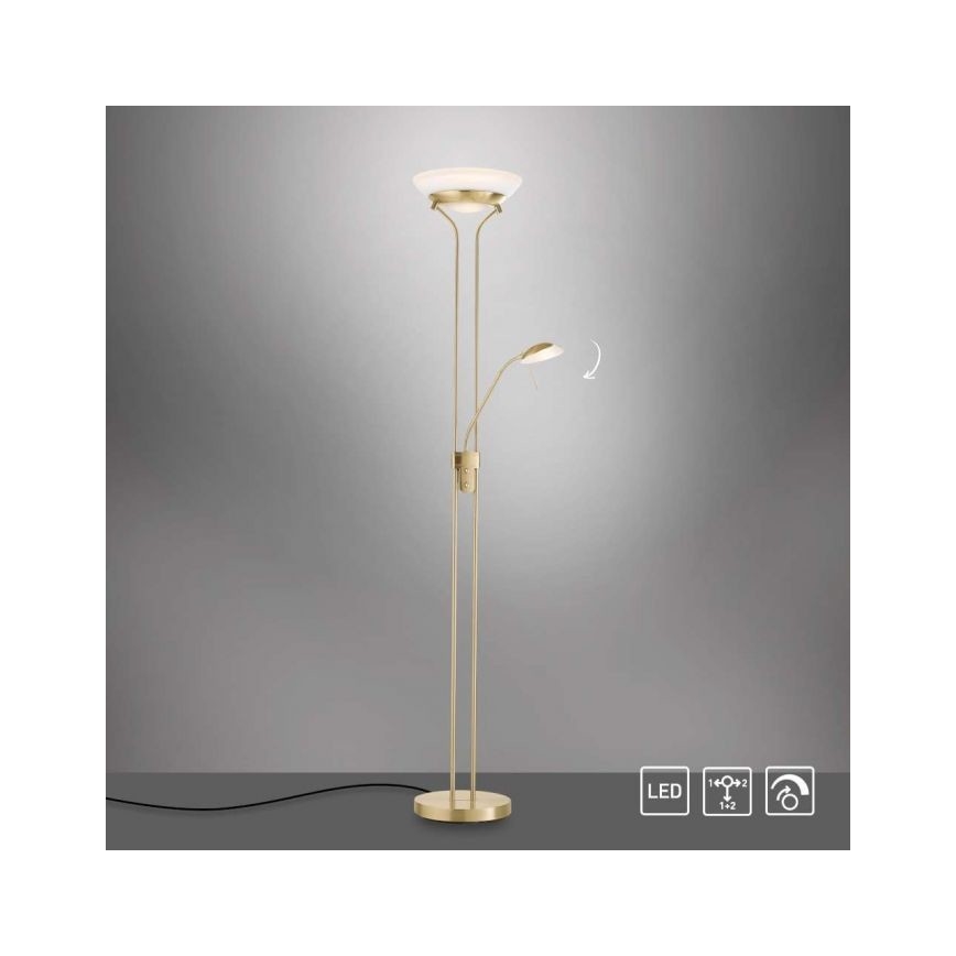 Leuchten Direkt 11730-60 - LED Dimmelhető állólámpa ZAHARA LED/16W/230V + LED/5W