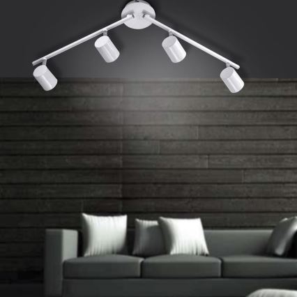 Leuchten Direkt 11944-16 - LED Spotlámpa TARIK 4xGU10/5W/230V fehér