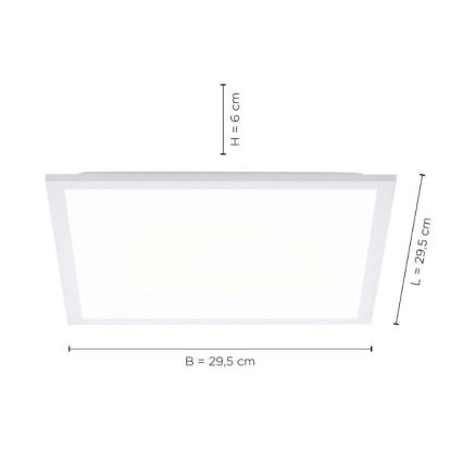 Leuchten Direkt 12200-16 - LED Mennyezeti lámpa FLAT LED/17W/230V