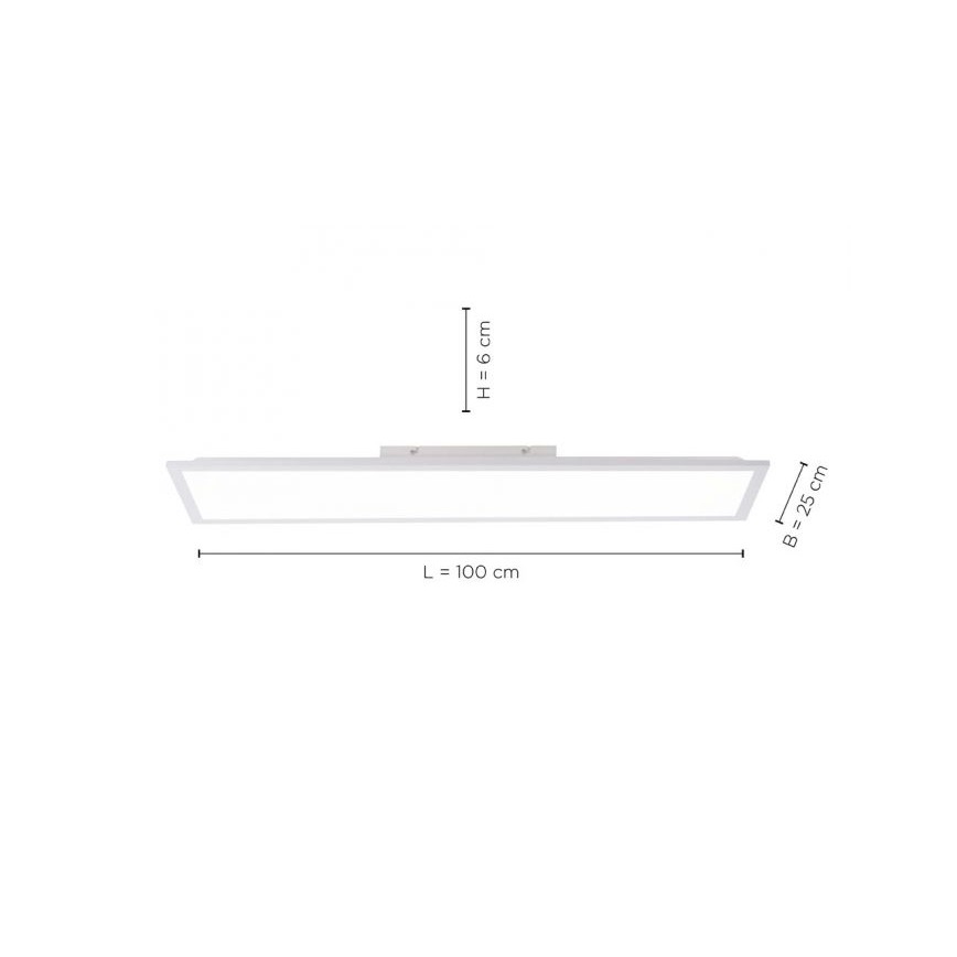 Leuchten Direkt 12204-16 - LED Mennyezeti lámpa FLAT LED/24W/230V