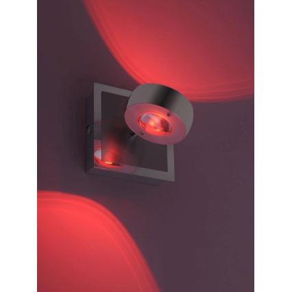 Leuchten Direkt 12471-55 -LED RGBW Dimmelhető fali spotlámpa OPTI LED/6W/230V 2700-5000K + távirányító