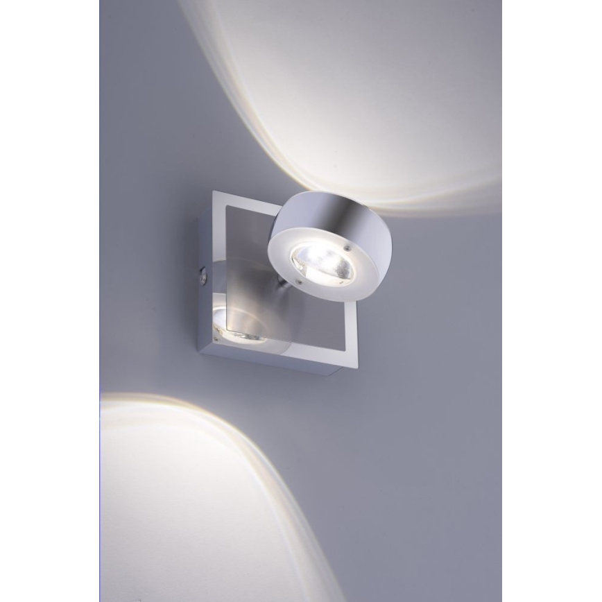 Leuchten Direkt 12471-55 -LED RGBW Dimmelhető fali spotlámpa OPTI LED/6W/230V 2700-5000K + távirányító