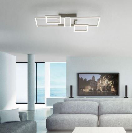 Leuchten Direkt 14030-55 - LED Felületre szerelhető csillár IVEN 2xLED/12W/230V + 2xLED/5,5W