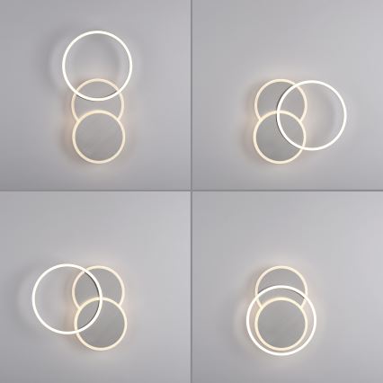 Leuchten Direkt 14116-55 - LED Mennyezeti lámpa SEVENT LED/25,5W/230V matt króm