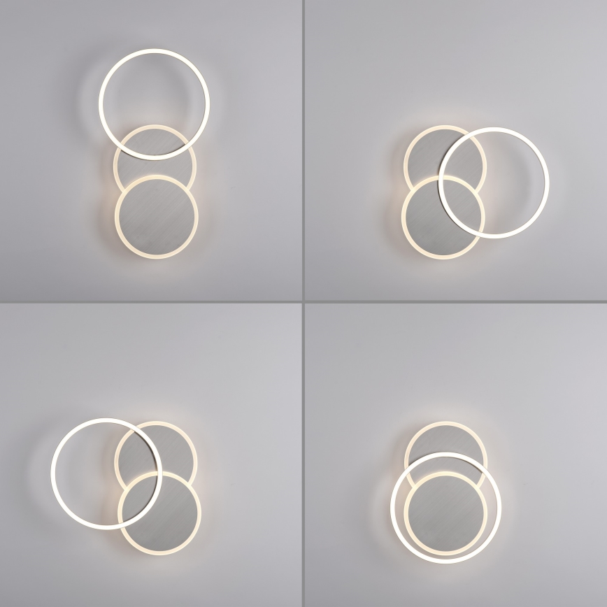 Leuchten Direkt 14116-55 - LED Mennyezeti lámpa SEVENT LED/25,5W/230V matt króm