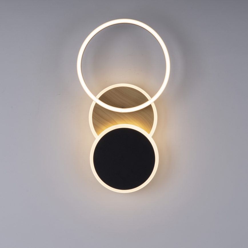 Leuchten Direkt 14116-78 - LED Mennyezeti lámpa SEVENT LED/25,5W/230V fekete/barna